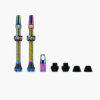 Set tubeless ventilov MUC-OFF V2 44mm - rainbow