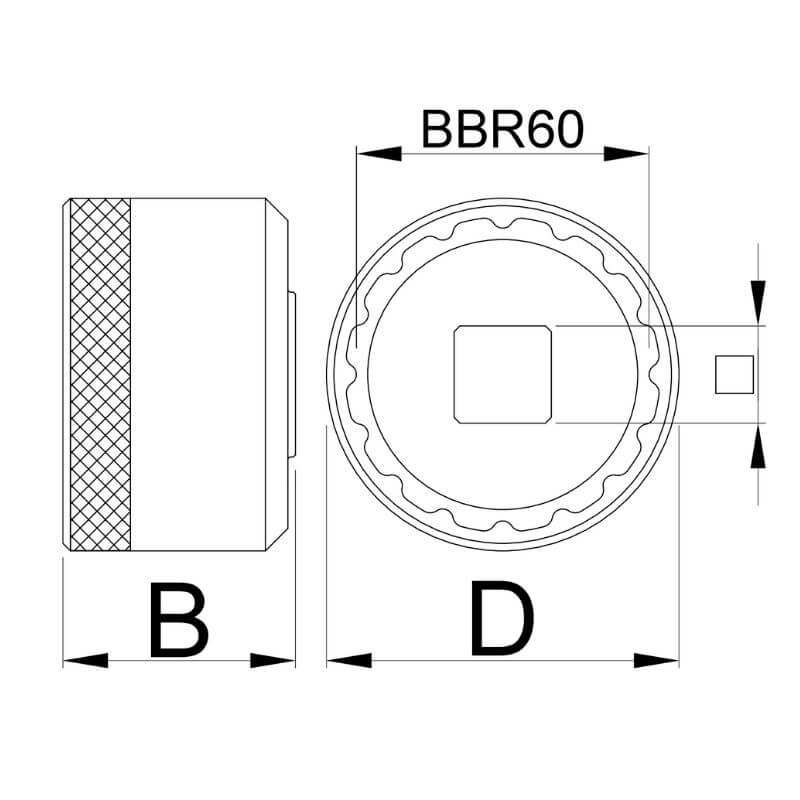images Nasadni ključ za os pogona UNIOR 1671.BBR60