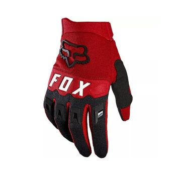 Mladinske kolesarske rokavice FOX DIRTPAW (FLO RED)