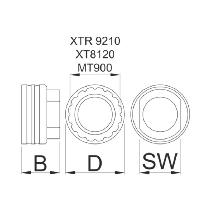 Nasadni ključ UNIOR za matico verižnika Shimano Direct Mount_01