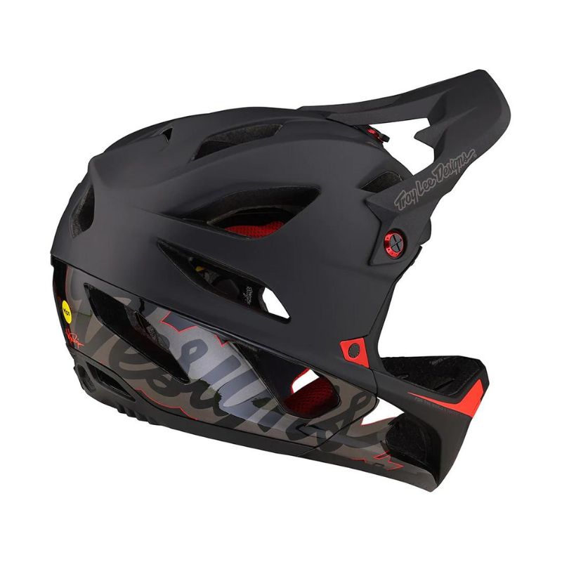 Full-face kolesarska čelada TROY LEE DESIGNS STAGE SIGNATURE BLACK