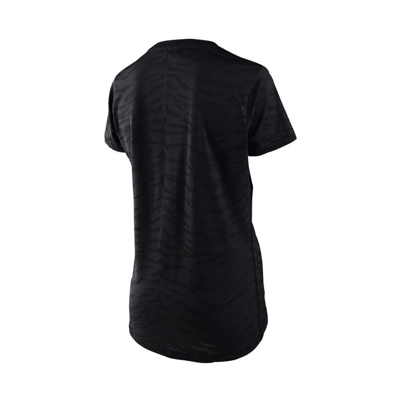 Ženski kolesarski dres TROY LEE DESIGNS LILIUM SS TIGER JACQUARD BLACK