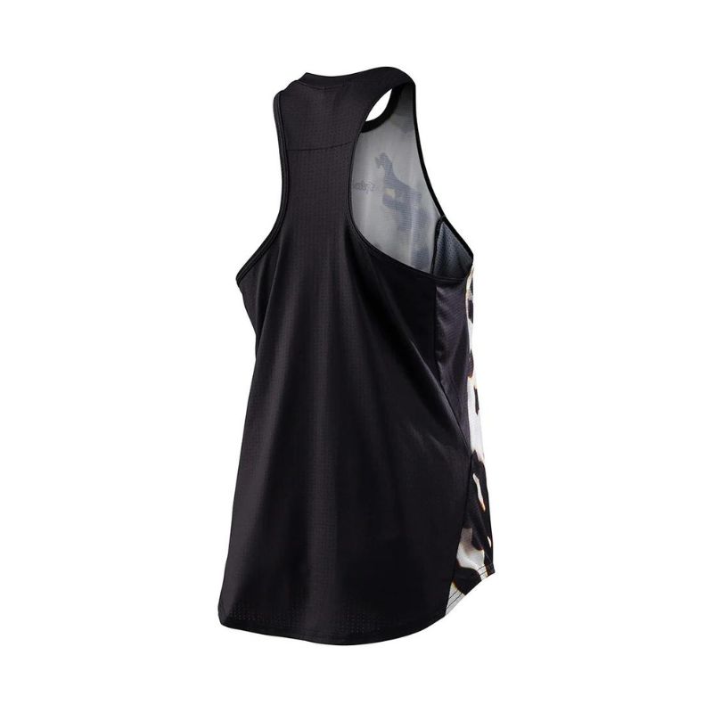 Ženski kolesarski dres TROY LEE DESIGNS LUXE TANK TORTOISE CREAM