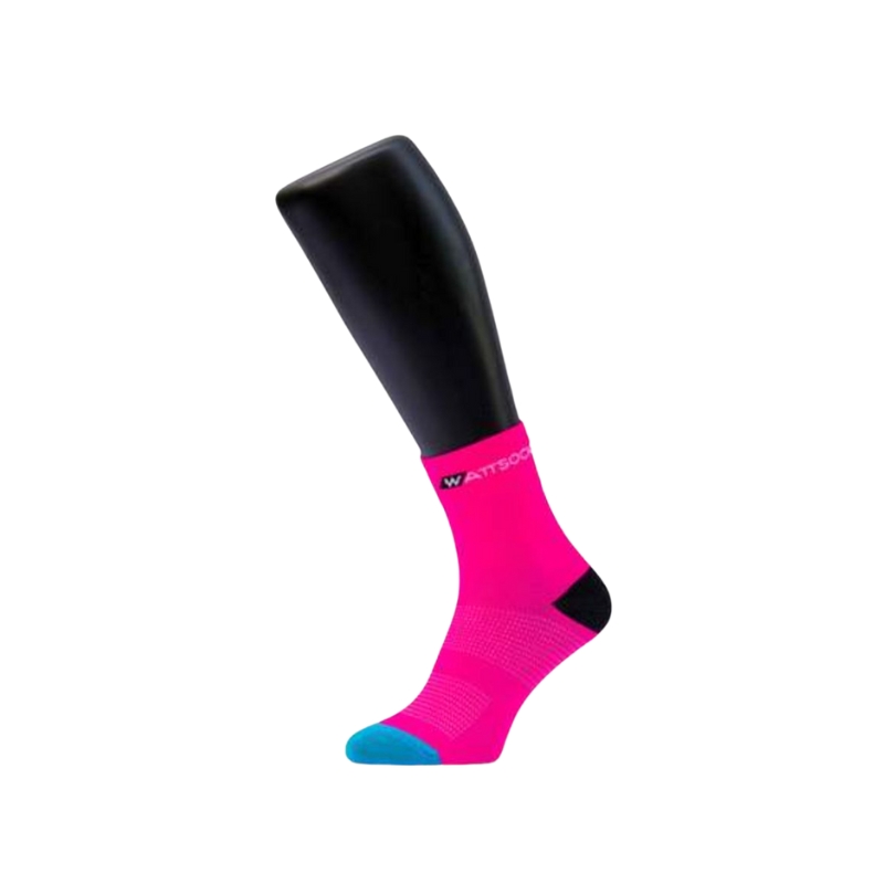 Kolesarske nogavice WATTSOCKS CLASSIC Neon Pink