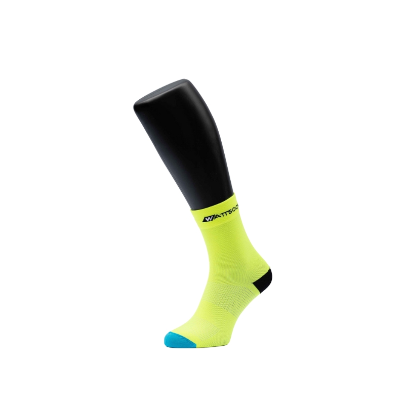 Kolesarske nogavice WATTSOCKS CLASSIC Neon Yellow
