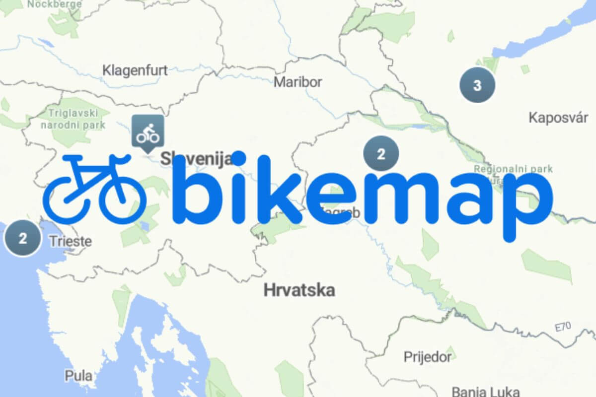 Aplikacija za kolesarske poti Bikemap