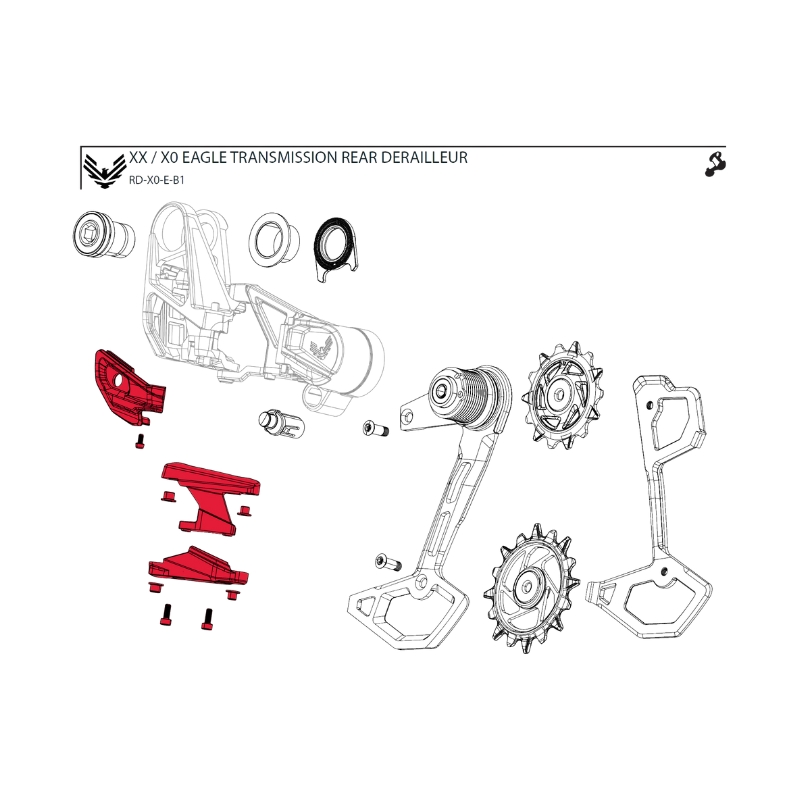 g-11-7518-104-005-1-jpg Zaščitni pokrov menjalnika SRAM XO T-TYPE Cover Kit