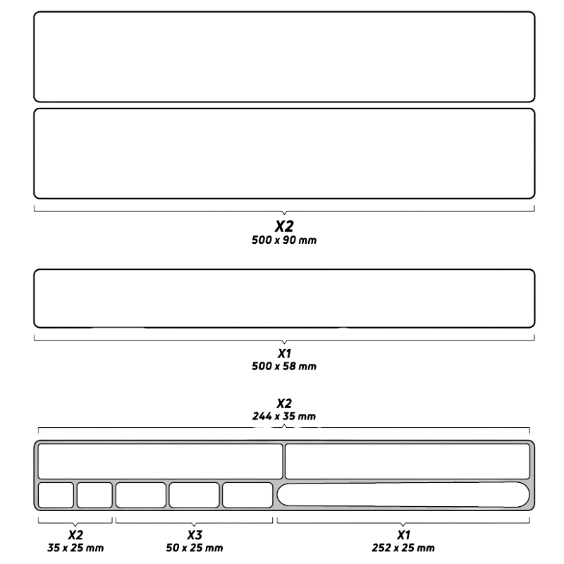 Zaščitne nalepke okvirja ZEFAL Skin Armor XL Matt