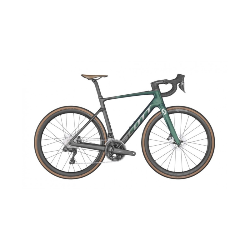 Električno cestno kolo SCOTT ADDICT eRIDE 10 Green 2023