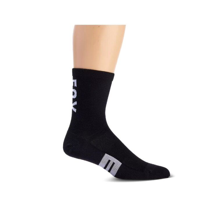 Kolesarske nogavice FOX FLEXAIR Merino 6" Black