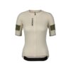 Ženska kolesarska majica SCOTT Endurance Pro KR Cotton White Hay Green