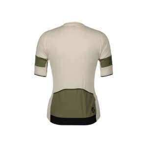 Ženska kolesarska majica SCOTT Endurance Pro KR Cotton White Hay Green