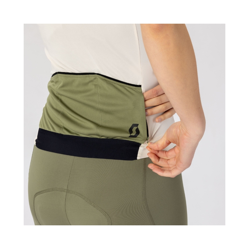 421387-8009-3-jpg Ženska kolesarska majica SCOTT Endurance Pro KR Cotton White Hay Green