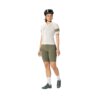 Ženska kolesarska majica SCOTT Endurance Pro KR Cotton White Hay Green
