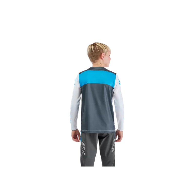33450-008-3-jpg Otroški kolesarski dres FOX Ranger LS Digi Image White