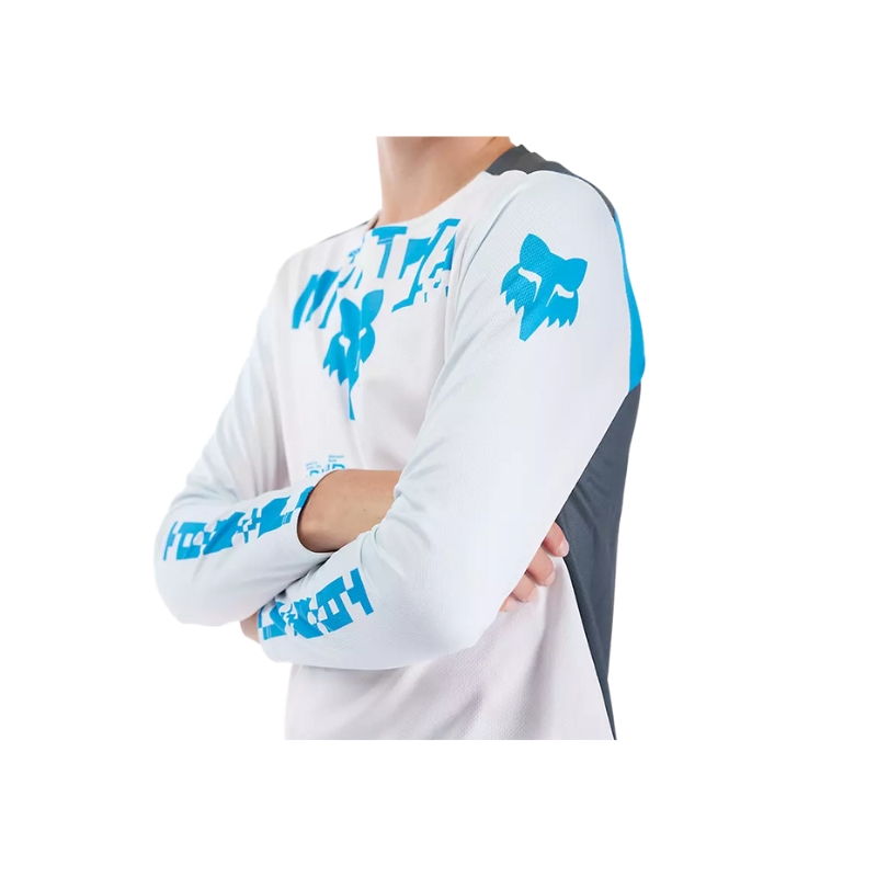 33450-008-5-jpg Otroški kolesarski dres FOX Ranger LS Digi Image White