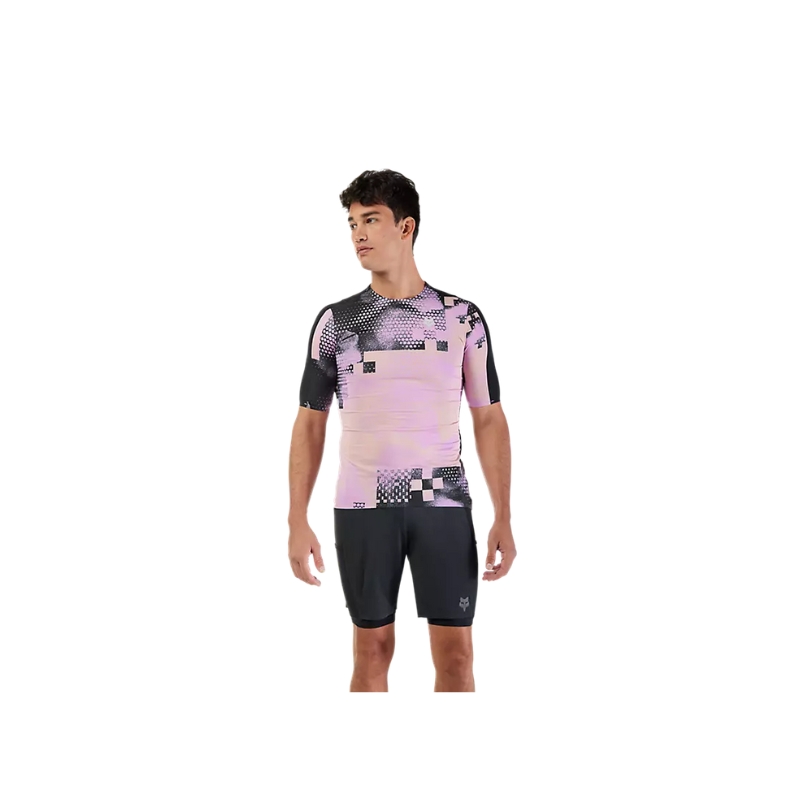 Kolesarski dres FOX Flexair Ascent SS Jersey Pulse Dusty Rose