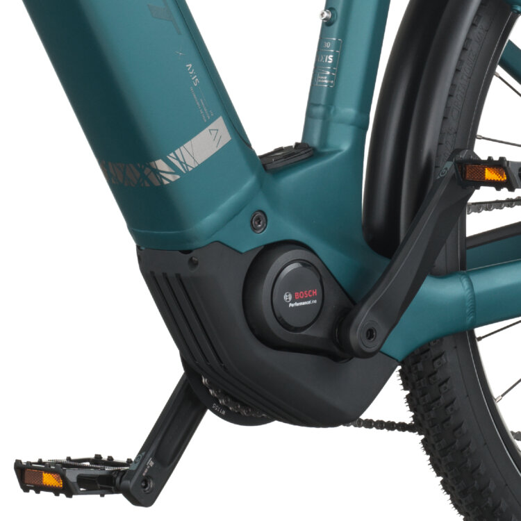 Električno treking kolo SCOTT AXIS eRIDE 30 Wave zelena 2026