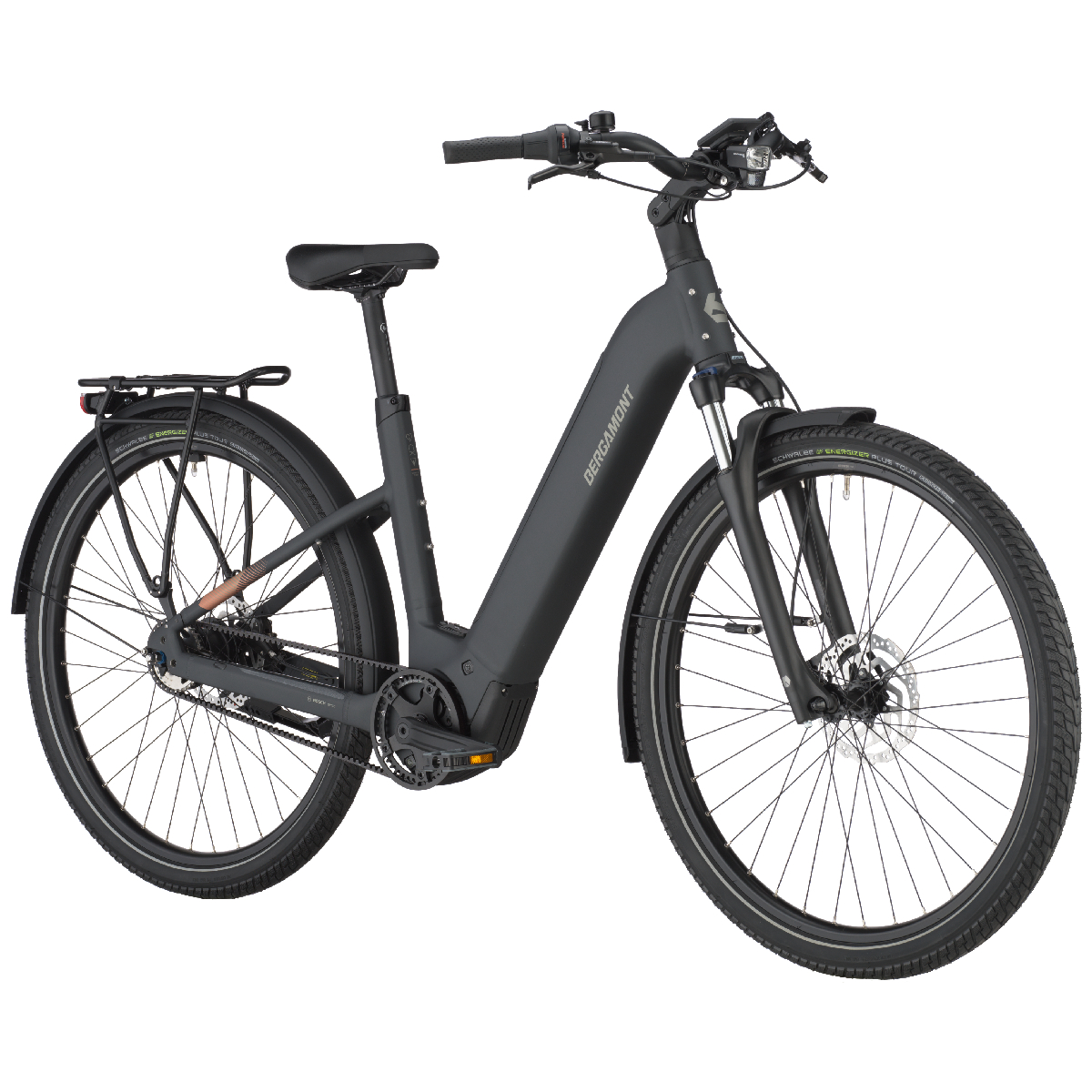 Električno treking kolo BERGAMONT E-Horizon Tour 20 Belt Wave črna