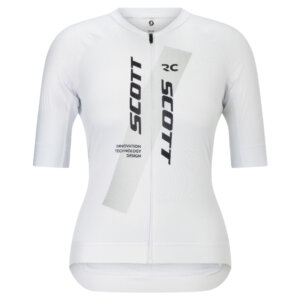 Kolesarska majica SCOTT RC Pro white spray grey ženska