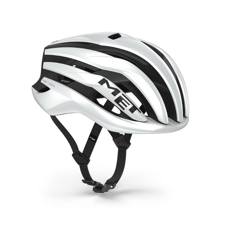 Cestna kolesarska čelada MET Trenta 3K Carbon MIPS White Black