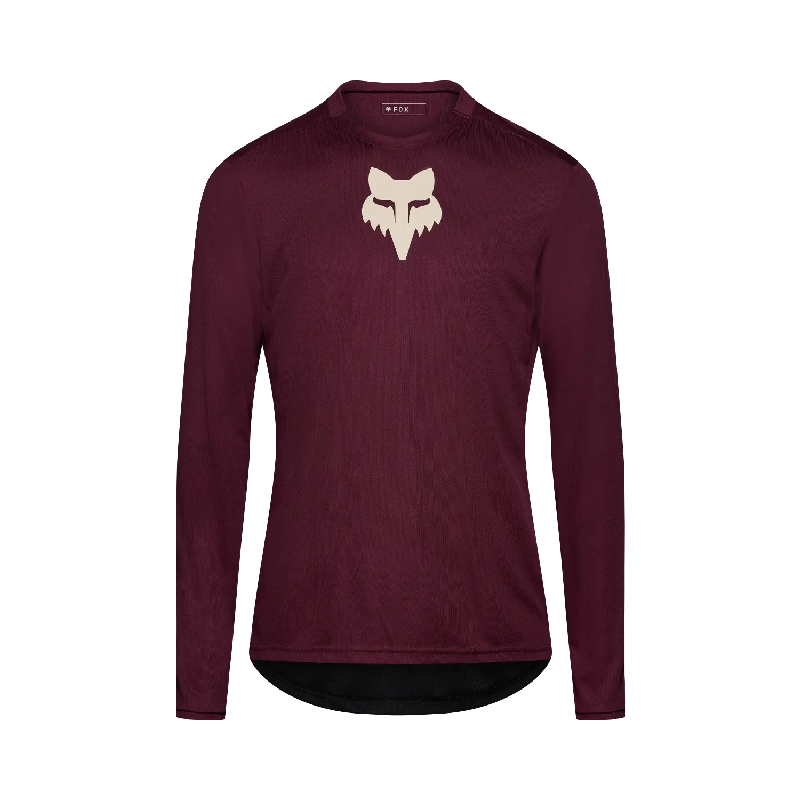 Kolesarska majica FOX Ranger LS Jersey Fox Head dark maroon