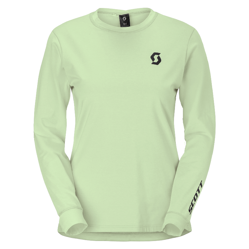 Kolesarska majica SCOTT Vertic Pro Mid LS green ženska