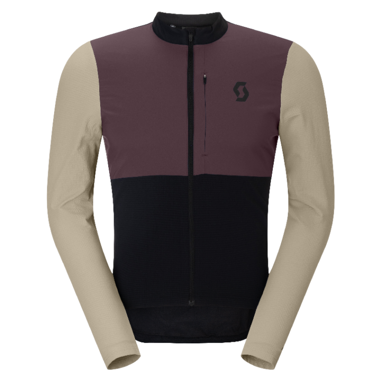 Kolesarski termo dres SCOTT Endurance Warm LS black/red Kolesarski termo dres SCOTT Endurance Warm LS black/red