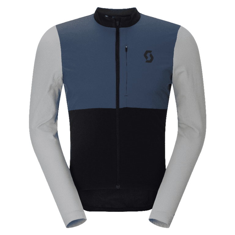 Kolesarski termo dres SCOTT Endurance Warm LS black/blue Kolesarski termo dres SCOTT Endurance Warm LS black/blue
