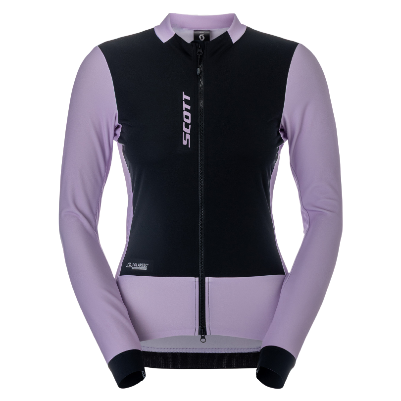 Kolesarski termo dres SCOTT Pro Warm WB LS purple/black ženski