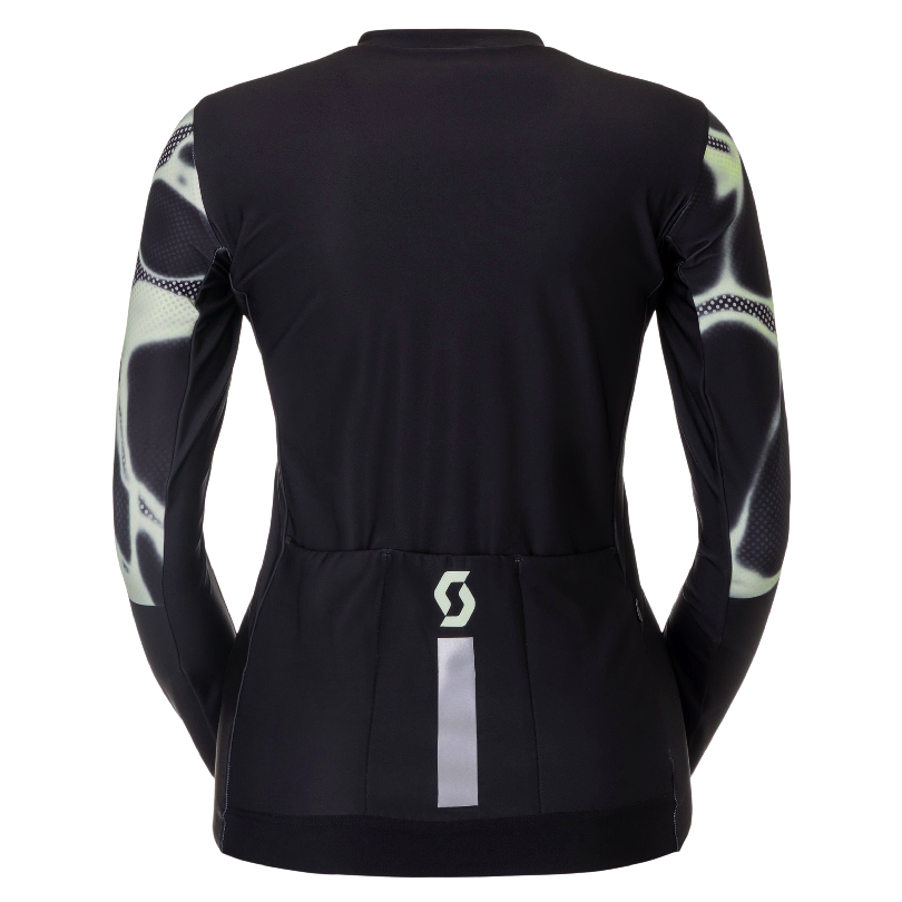 Kolesarski dres SCOTT Pro Mid LS black/green ženski
