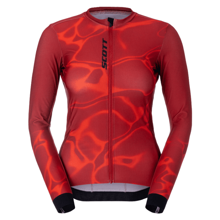 Kolesarski dres SCOTT Pro Mid LS red ženski Kolesarski dres SCOTT Pro Mid LS red ženski