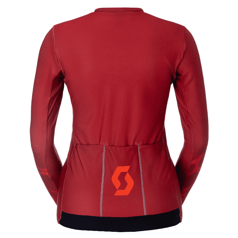 Kolesarski dres SCOTT Pro Mid LS red ženski