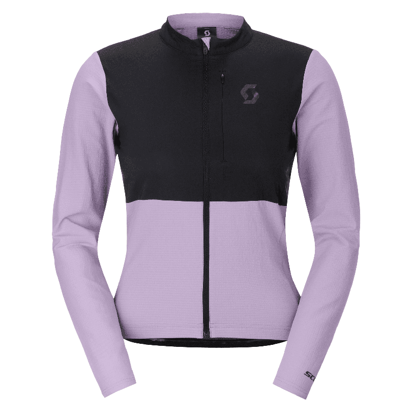 Kolesarski termo dres SCOTT Endurance Warm LS purple/black ženski