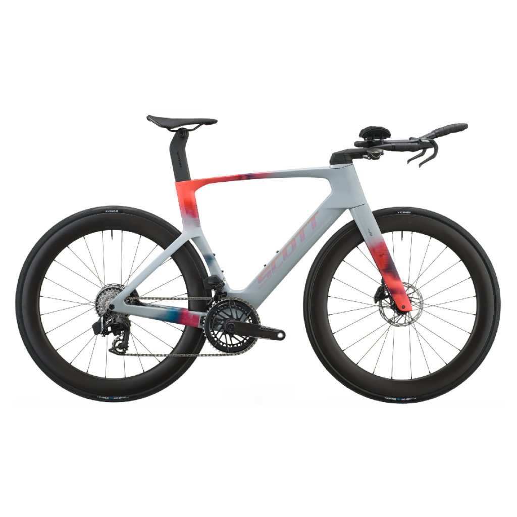 Cestno kolo SCOTT Foil RC TRI grey/gloaming orange 2027