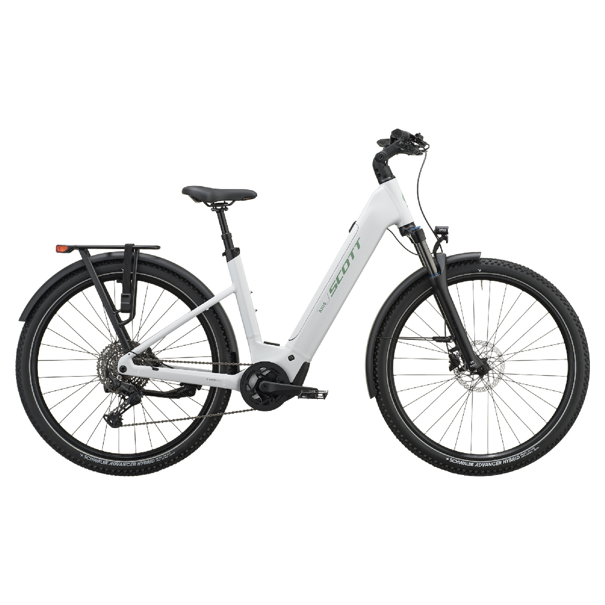 Električno treking kolo SCOTT Axis 20 Wave off white 2027