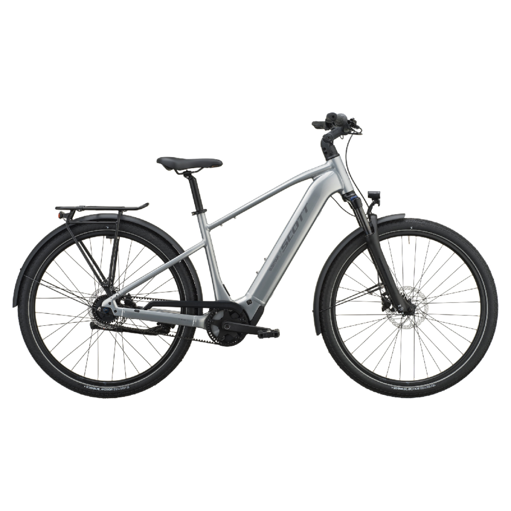 Električno treking kolo SCOTT Sub Tour 30 chrome silver 2027