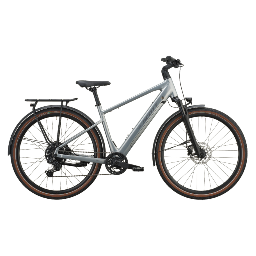 Električno treking kolo SCOTT Sweep 20 chrome silver 2027