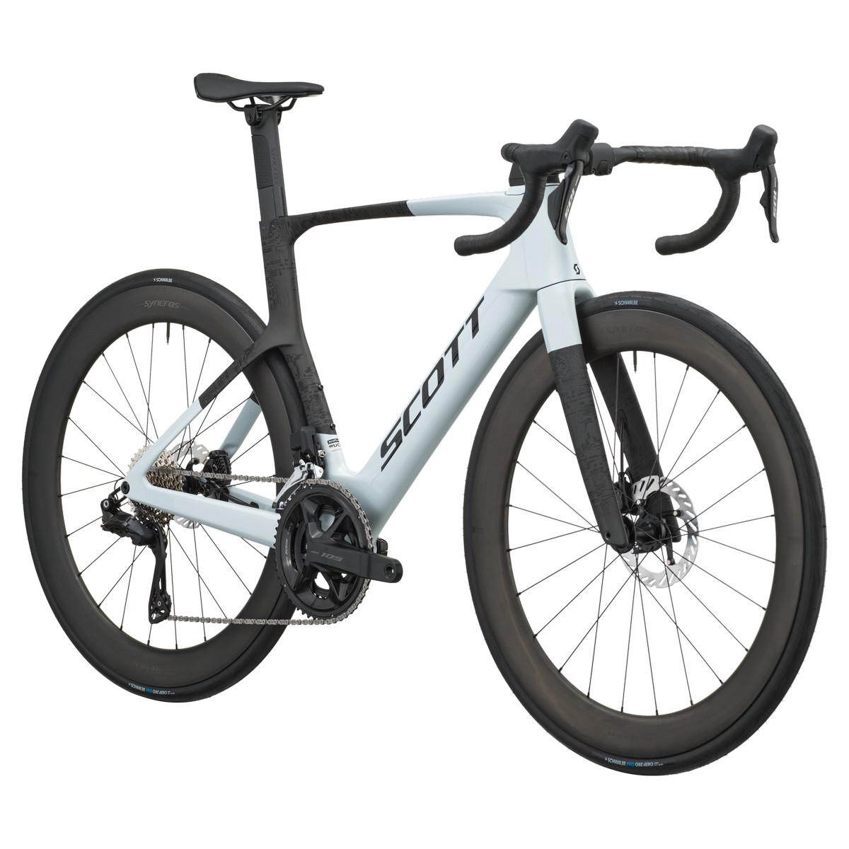 Cestno kolo SCOTT Foil RC 20 white/carbon black 2027 Cestno kolo SCOTT Foil RC 20 white/carbon black 2027