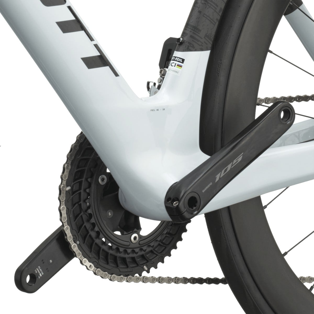Cestno kolo SCOTT Foil RC 20 white/carbon black 2027 Cestno kolo SCOTT Foil RC 20 white/carbon black 2027