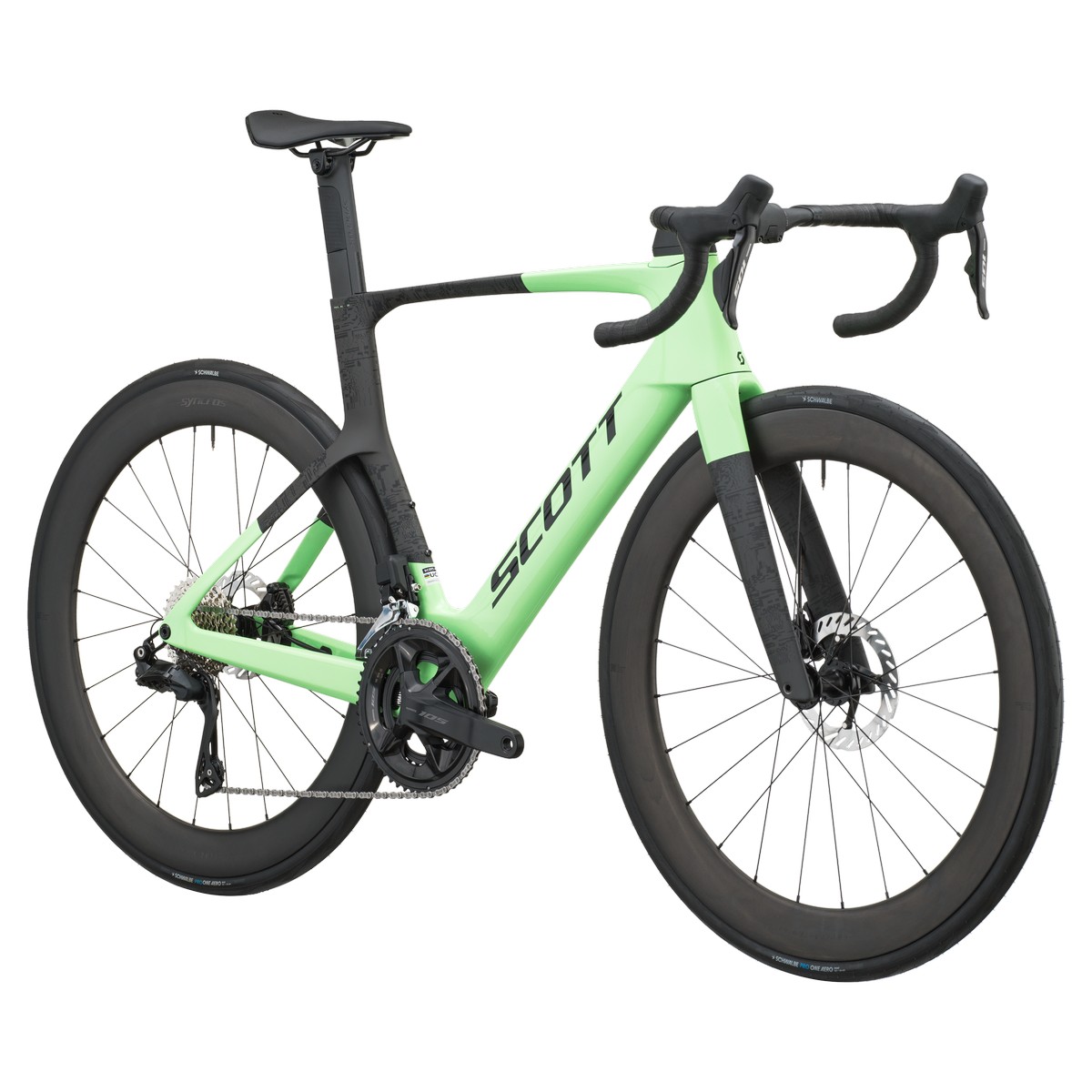 Cestno kolo SCOTT Foil RC 20 green/carbon black 2027 Cestno kolo SCOTT Foil RC 20 green/carbon black 2027