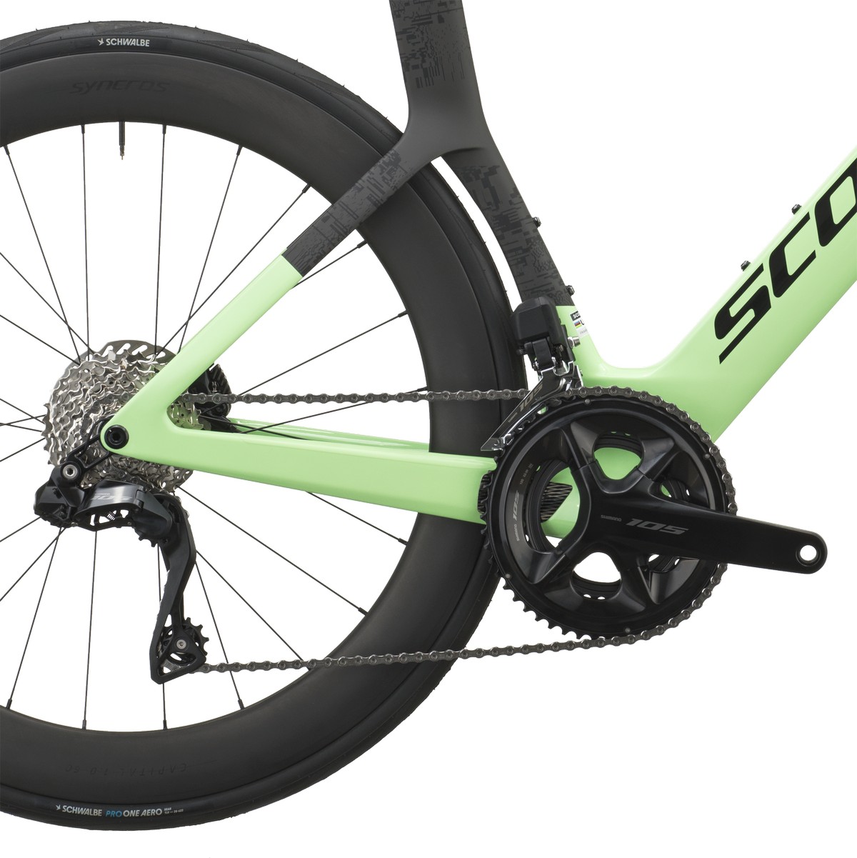 Cestno kolo SCOTT Foil RC 20 green/carbon black 2027 Cestno kolo SCOTT Foil RC 20 green/carbon black 2027