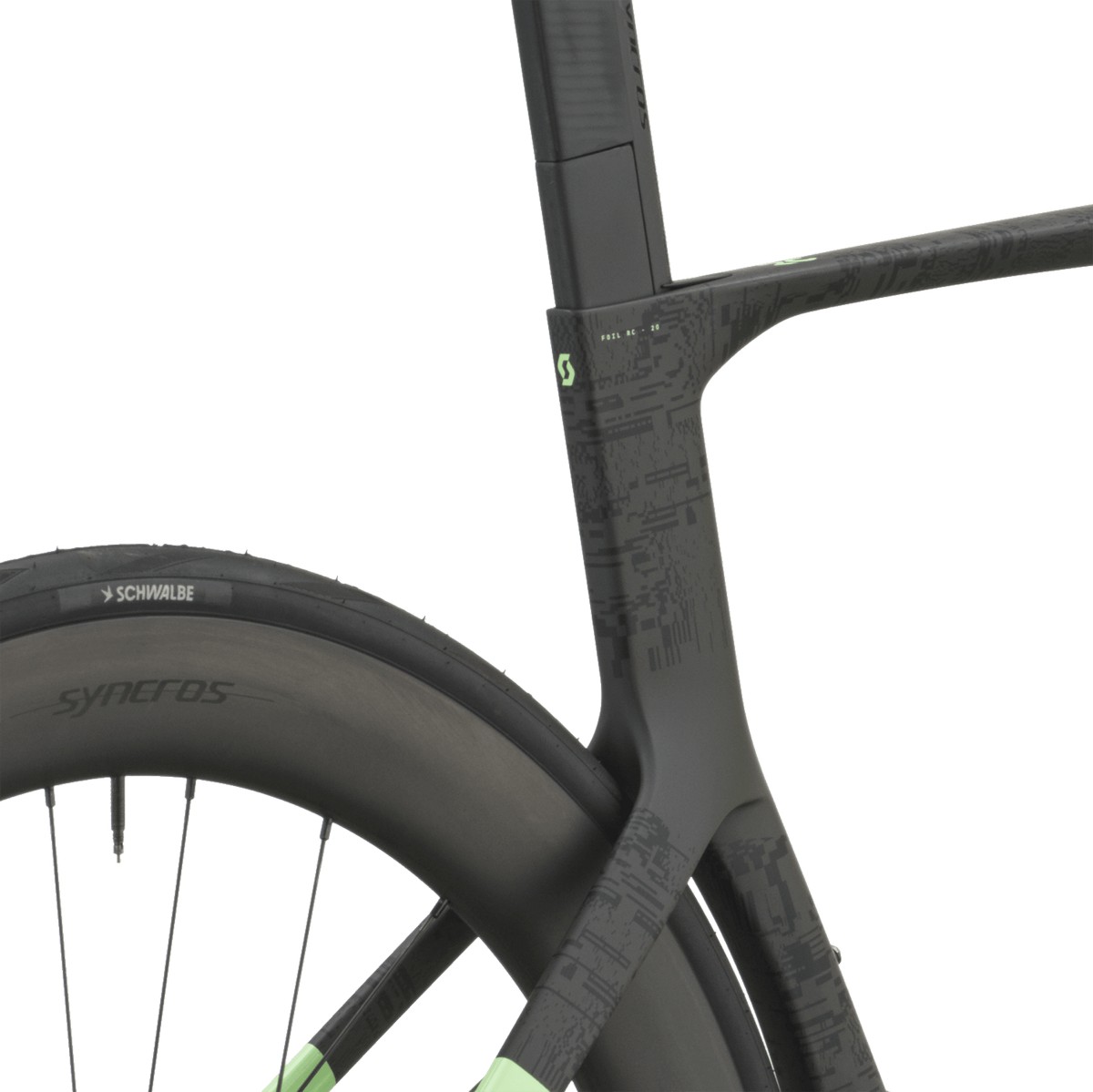 Cestno kolo SCOTT Foil RC 20 green/carbon black 2027 Cestno kolo SCOTT Foil RC 20 green/carbon black 2027