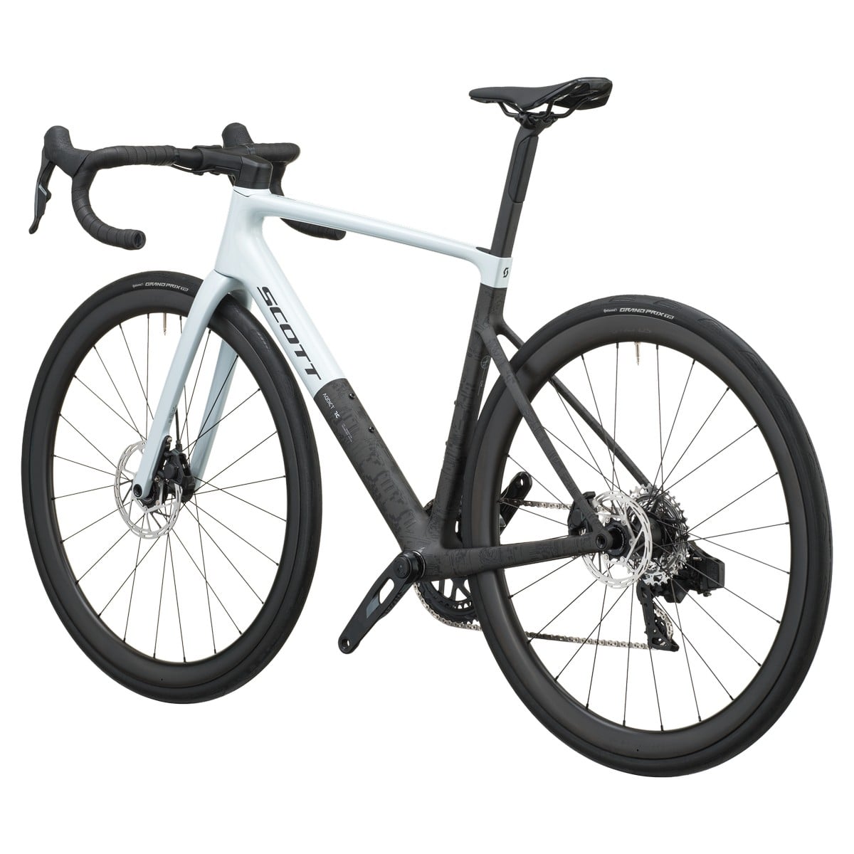 Cestno kolo SCOTT Addict RC 25 white/carbon black 2027 Cestno kolo SCOTT Addict RC 25 white/carbon black 2027