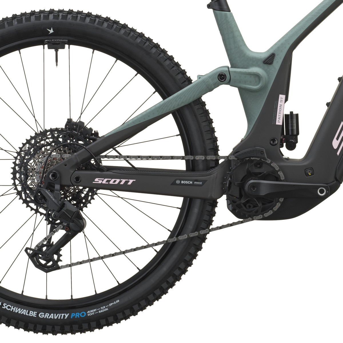 Električno gorsko kolo SCOTT Patron ST 10 green/carbon black 2027 Električno gorsko kolo SCOTT Patron ST 10 green/carbon black 2027