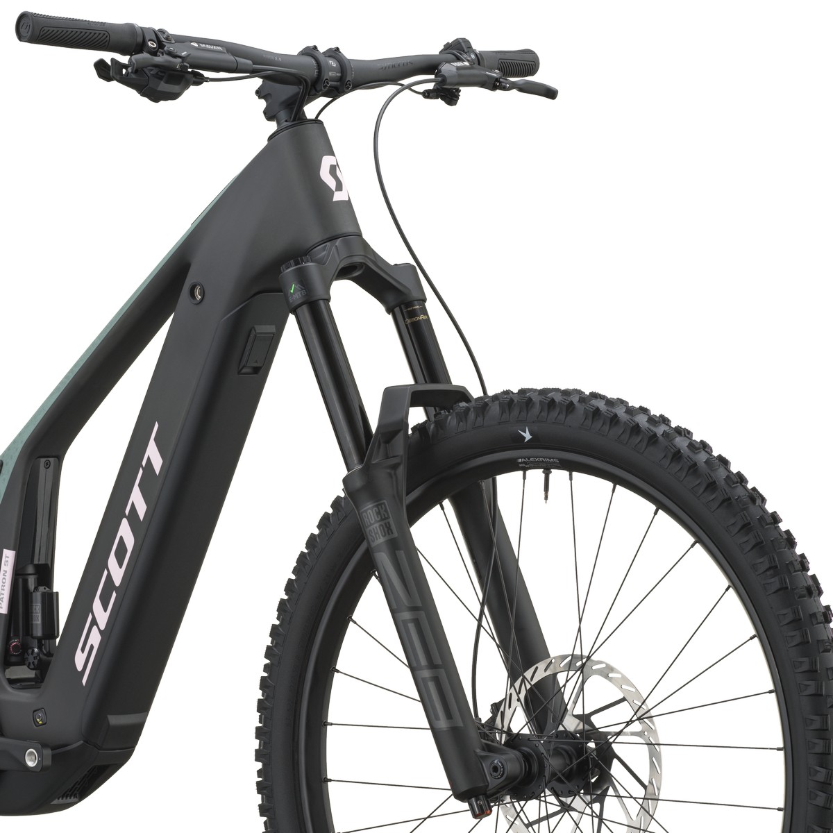 Električno gorsko kolo SCOTT Patron ST 10 green/carbon black 2027 Električno gorsko kolo SCOTT Patron ST 10 green/carbon black 2027