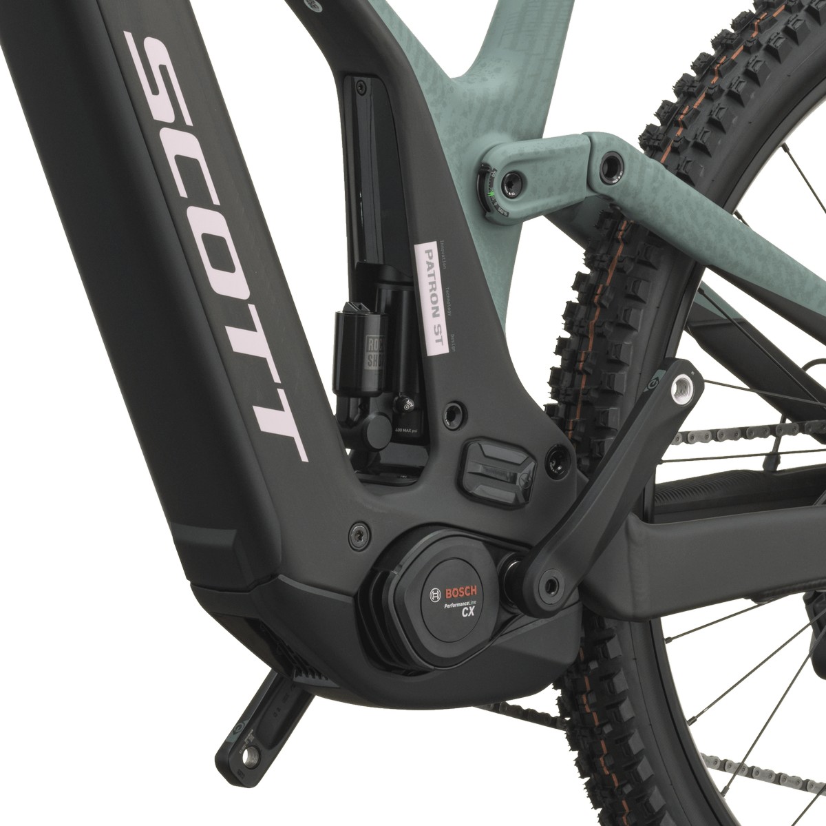 Električno gorsko kolo SCOTT Patron ST 10 green/carbon black 2027 Električno gorsko kolo SCOTT Patron ST 10 green/carbon black 2027