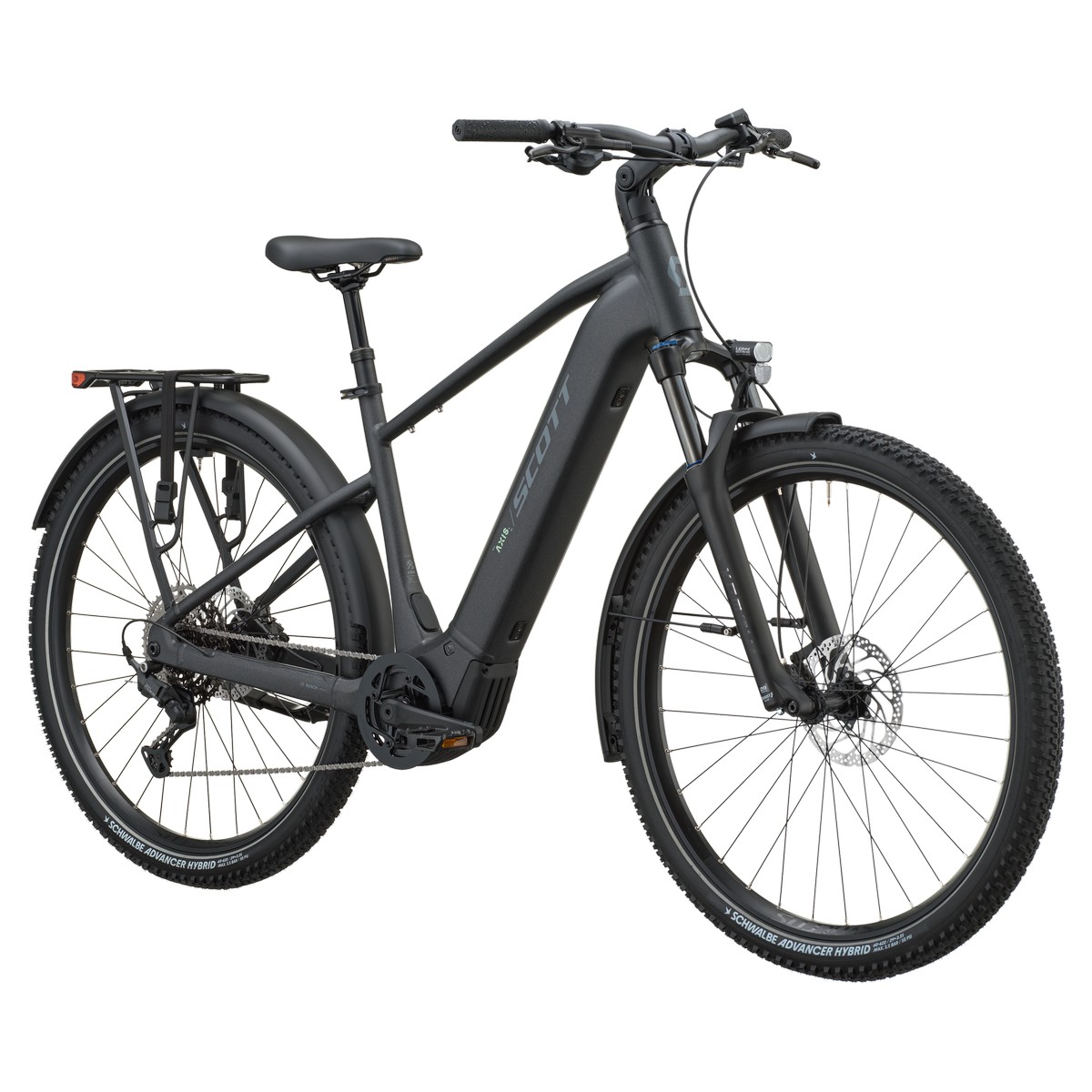 Električno treking kolo SCOTT Axis 20 granite black 2027 Električno treking kolo SCOTT Axis 20 granite black 2027