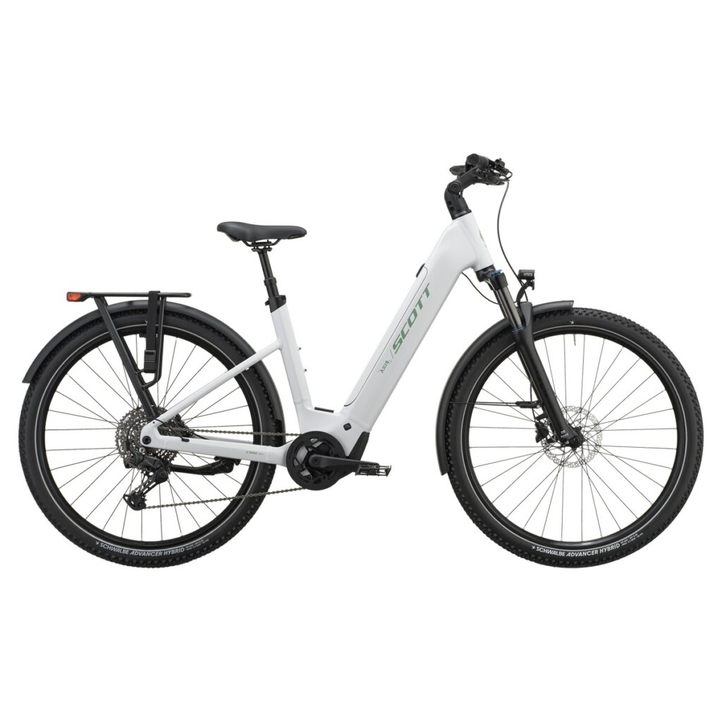 Električno treking kolo SCOTT Axis 20 Wave off white 2027
