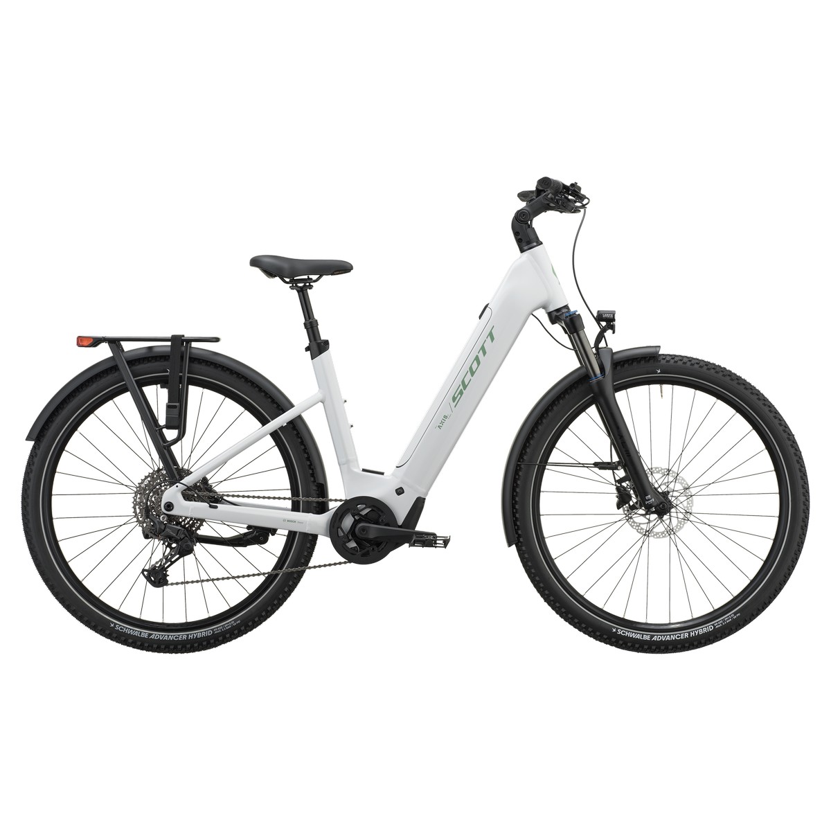 Električno treking kolo SCOTT Axis 20 Wave off white 2027